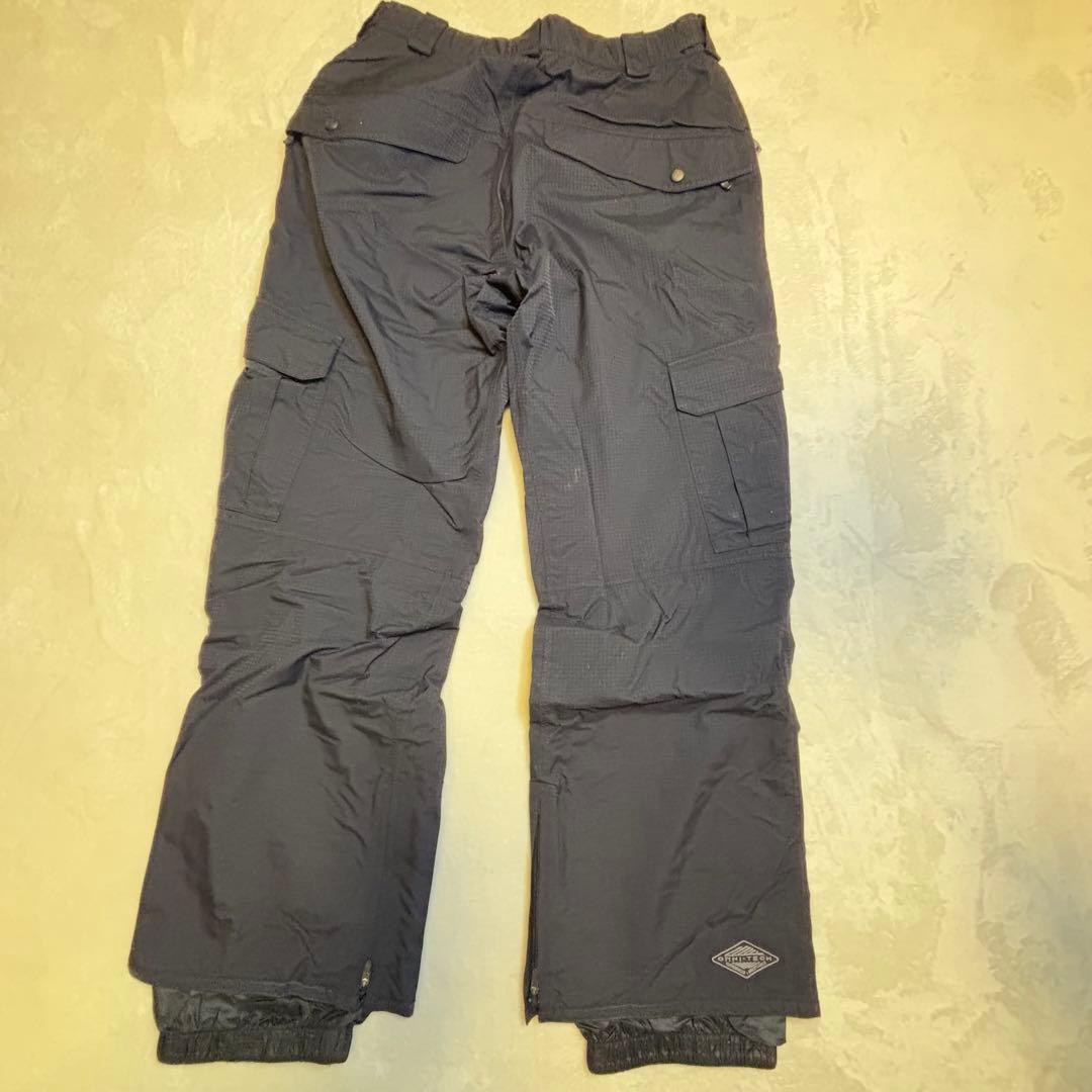 【美品】コロンビア　スノボーウェア　黄土色×ブルー　L