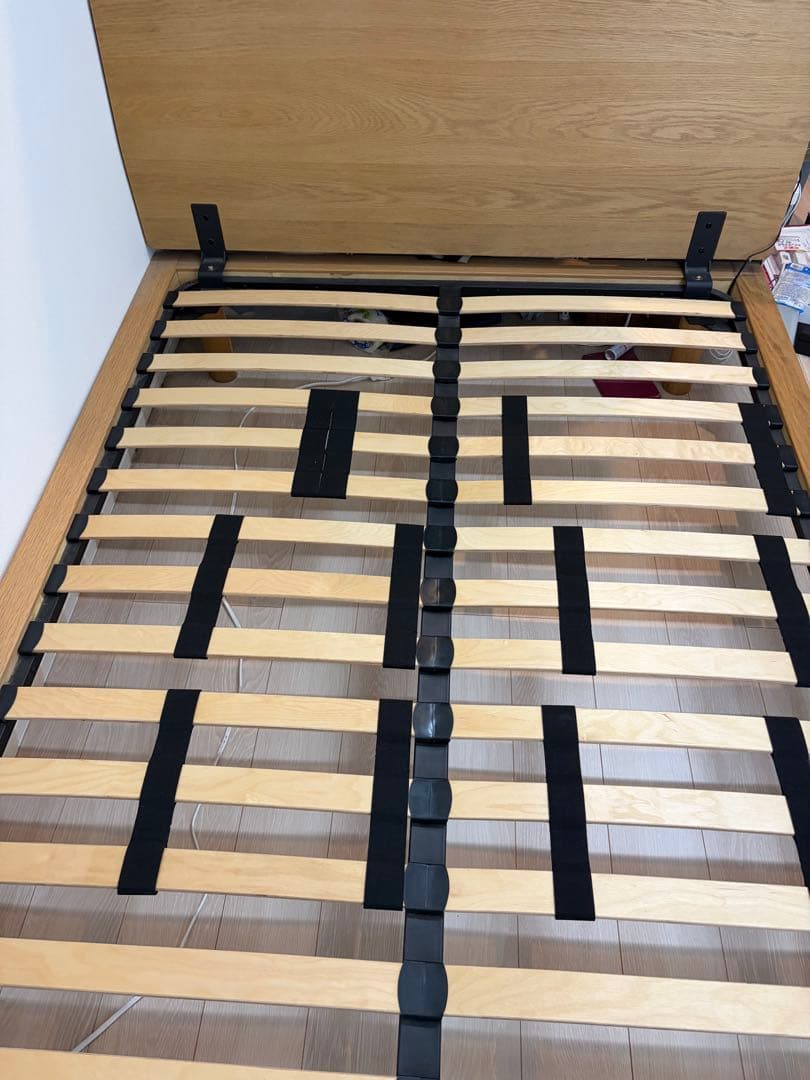 無印良品　ベッドフレーム　ダブル　オーク材　旧型