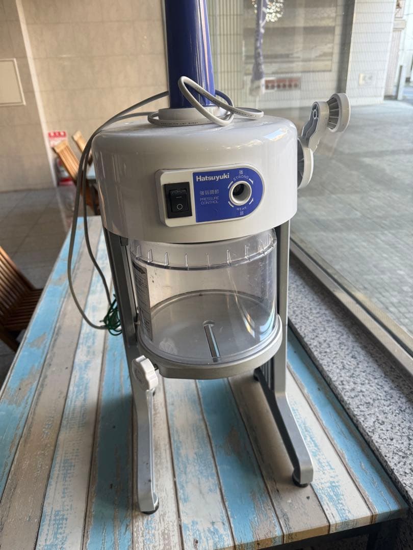 Hatsuyuki かき氷機 HD-2103B ホワイト・ブルー