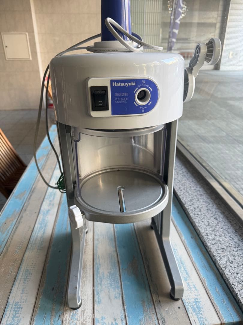 Hatsuyuki かき氷機 HD-2103B ホワイト・ブルー