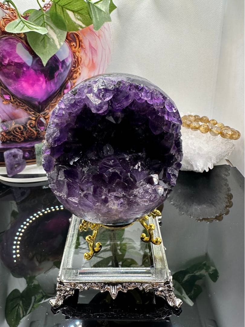 Naoko ウルグアイ産アメジスト笑口No.506 大サイズ!!