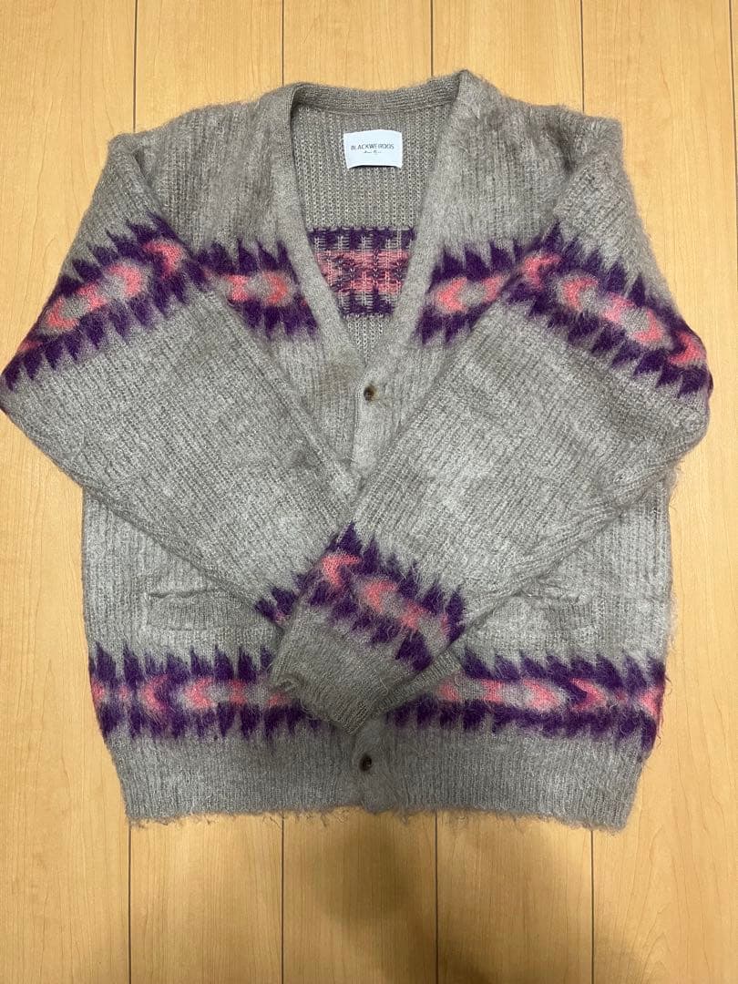 BLACKWEIRDOS モヘヤカーディガン