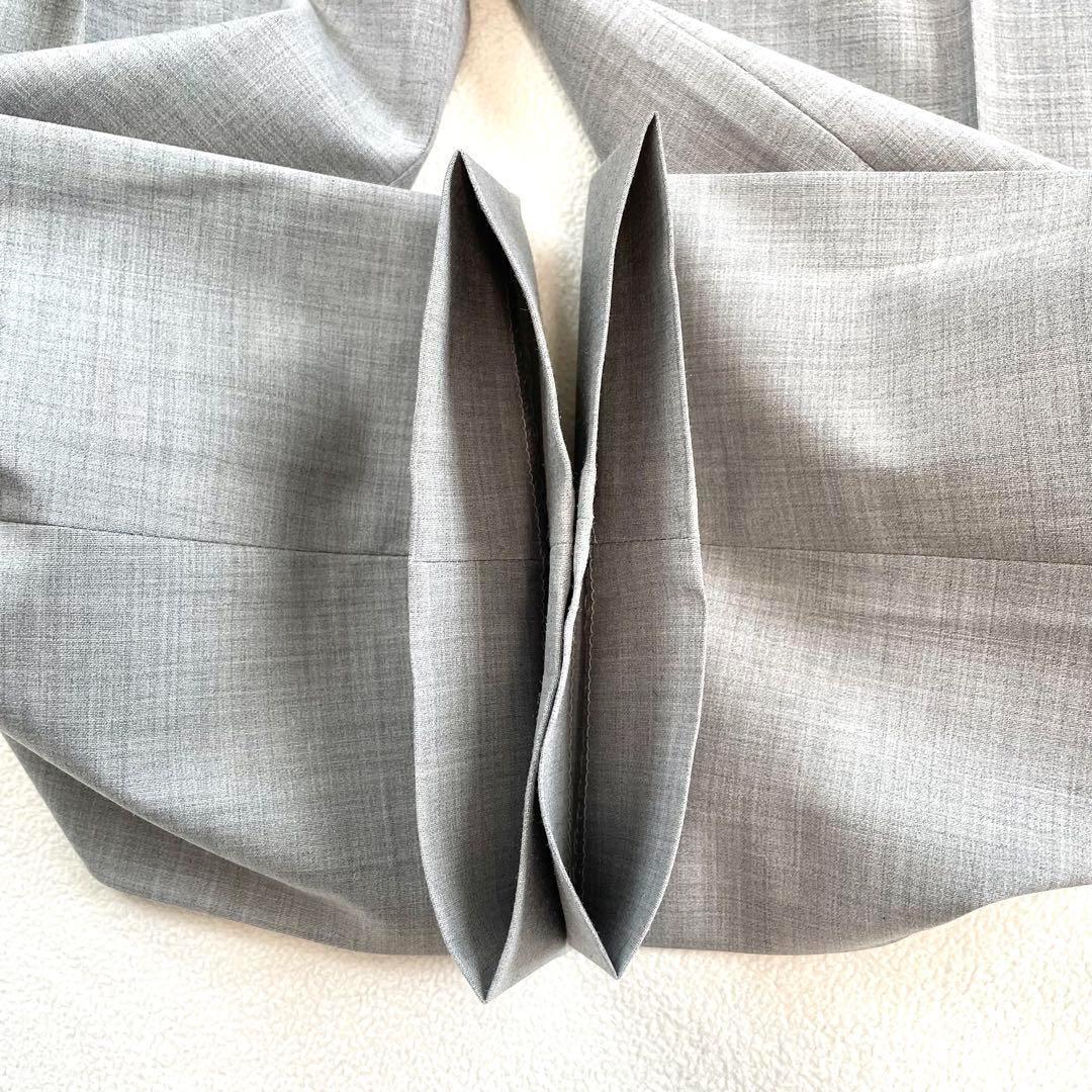 【極美品・未使用級】インディヴィ YUNSA 洗える パンツスーツ セットアップ