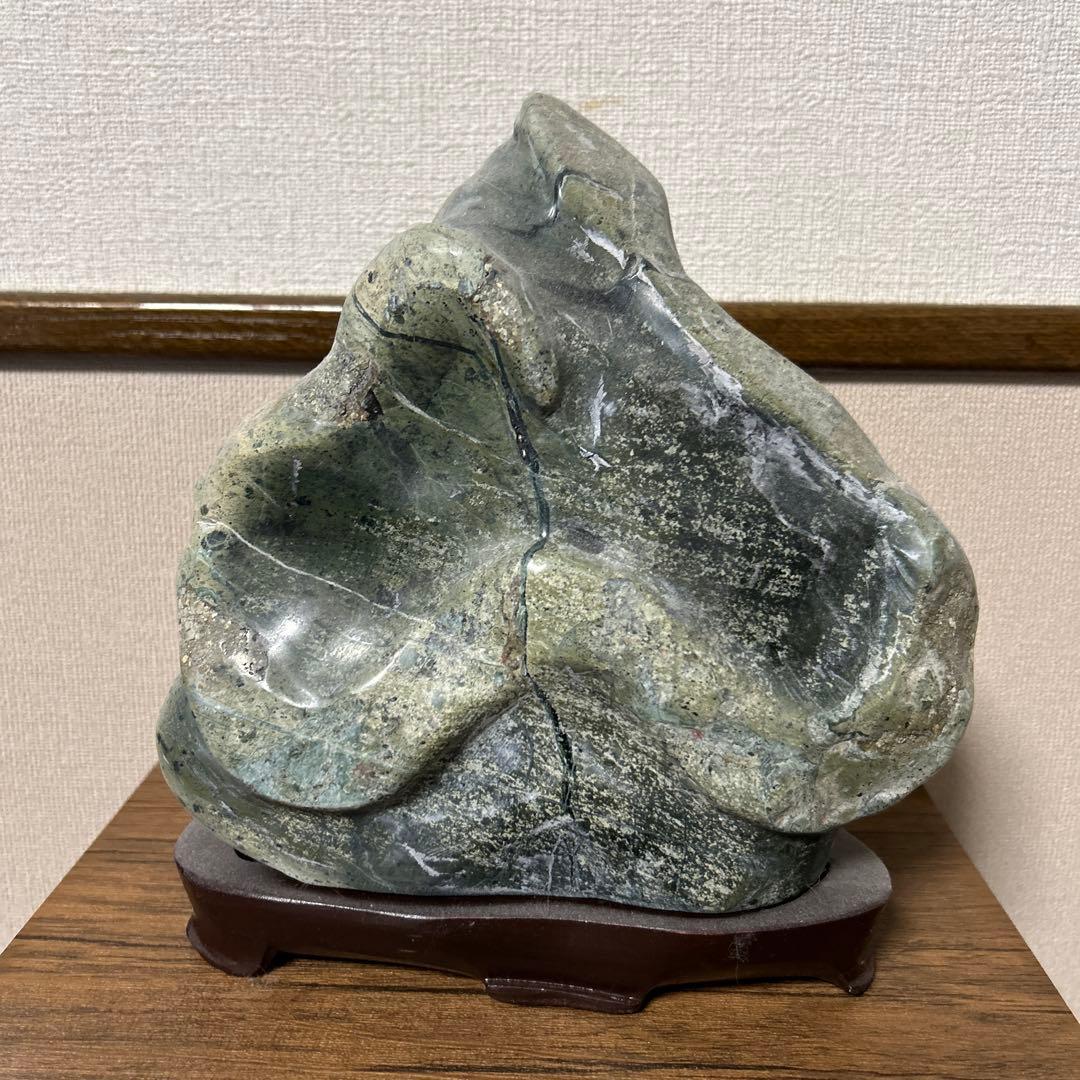 さらに最終お値下げ台付蛇紋石日本