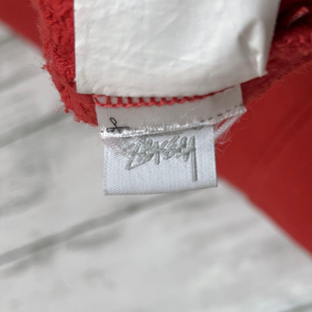 STUSSY◎クラウンロゴ刺繍 XL ビッグサイズ パーカー D332