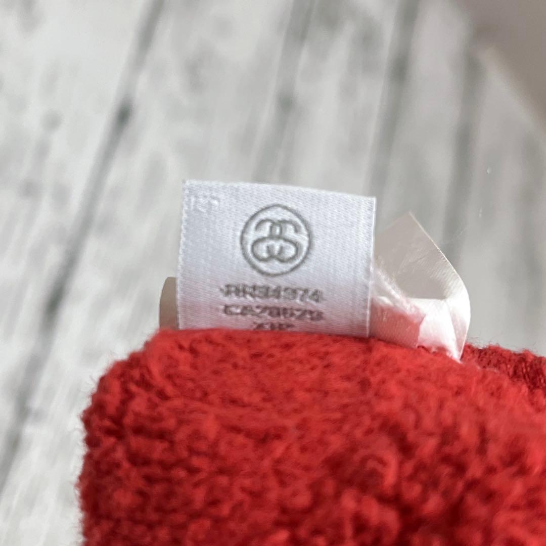 STUSSY◎クラウンロゴ刺繍 XL ビッグサイズ パーカー D332