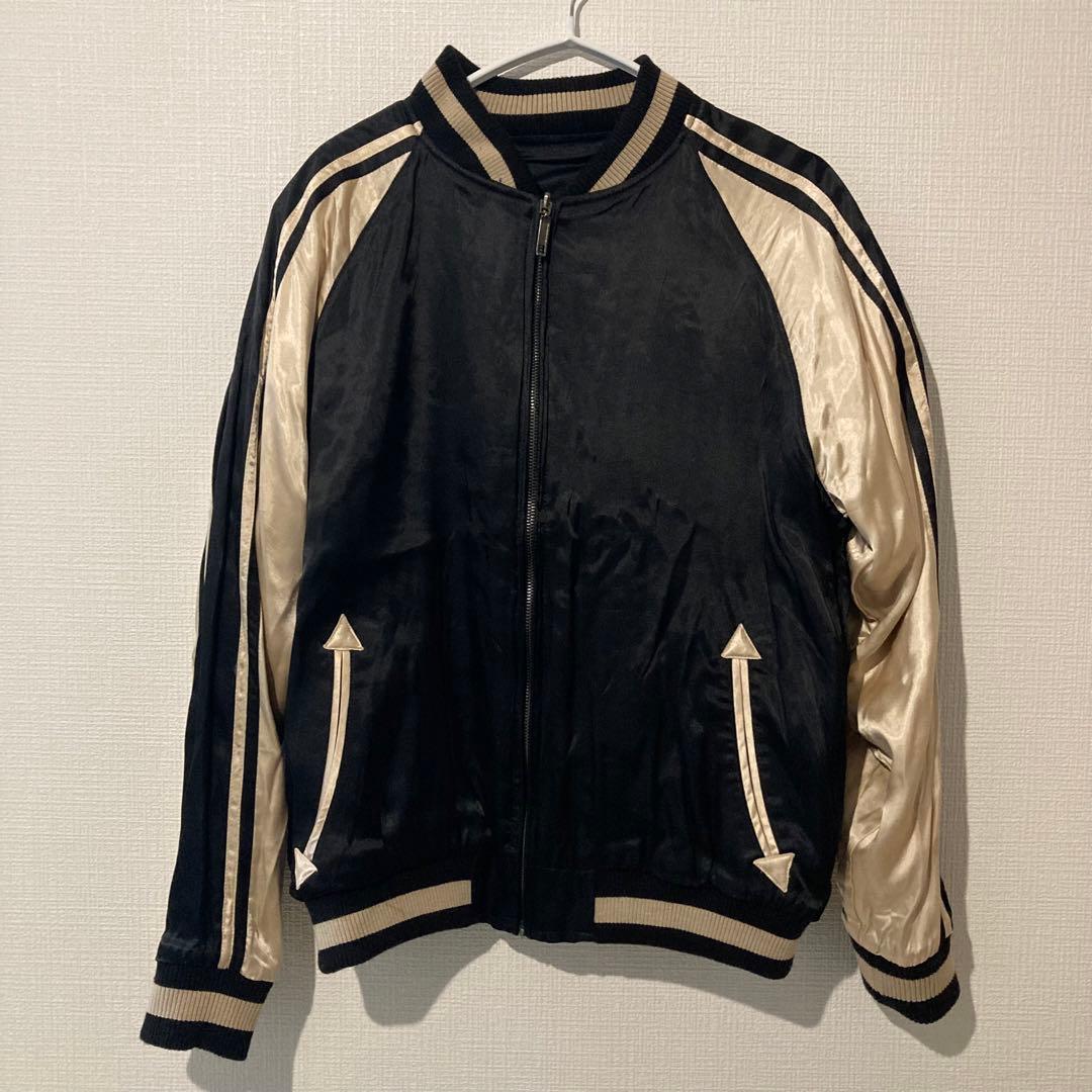 名作　華鳥風月　サイズM リバーシブル　龍虎刺繍　スカジャン