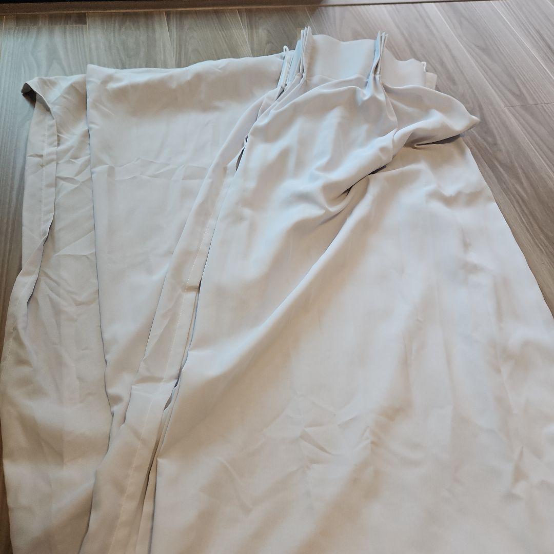 【美品】レースカーテン（グレー　日本製）