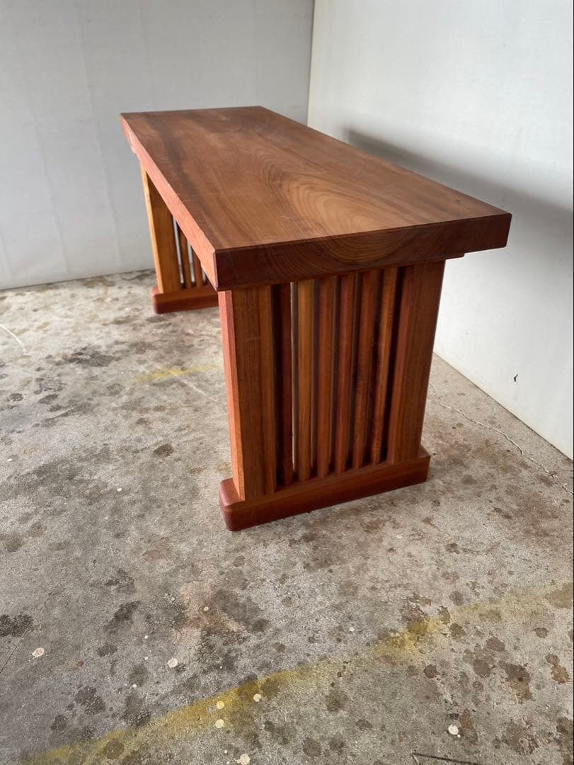 A:﨓の木(タブ)〜ベンチ(高さ455㎜)サイドテーブル、飾り棚✨重厚ワイルド✨