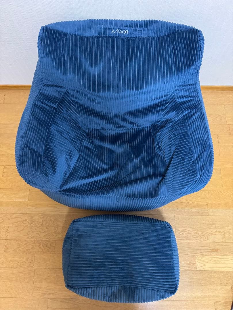 LOOSY 1人掛けビーズソファ ネイビー