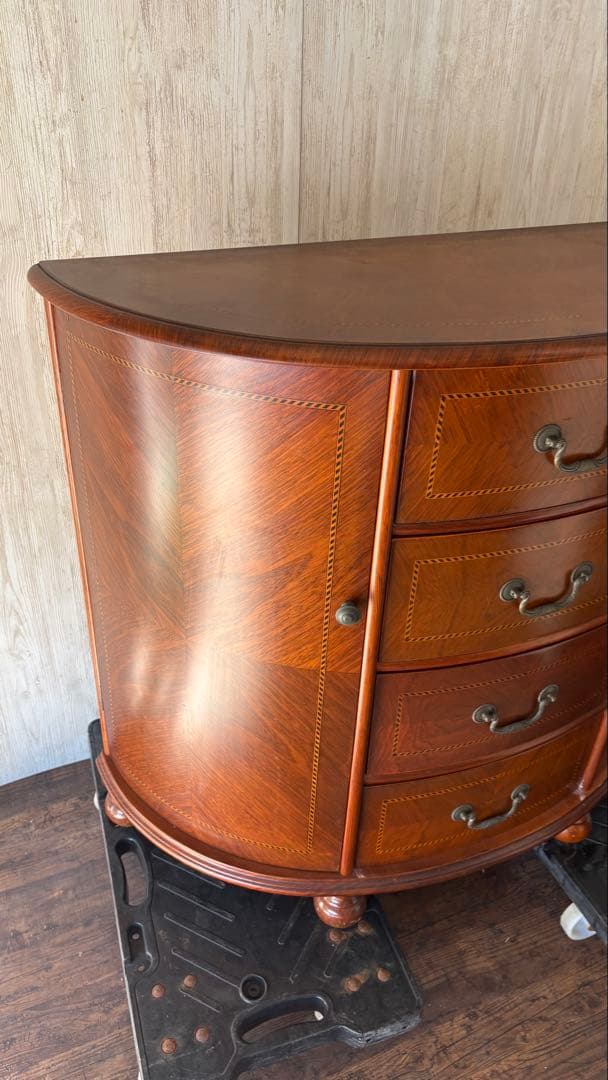 美品　高級　チェスト　西洋　アンティーク　家具　半円形