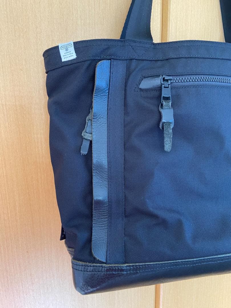 AS2OV Ballistic Nylon PC トートバッグ L – ブラック