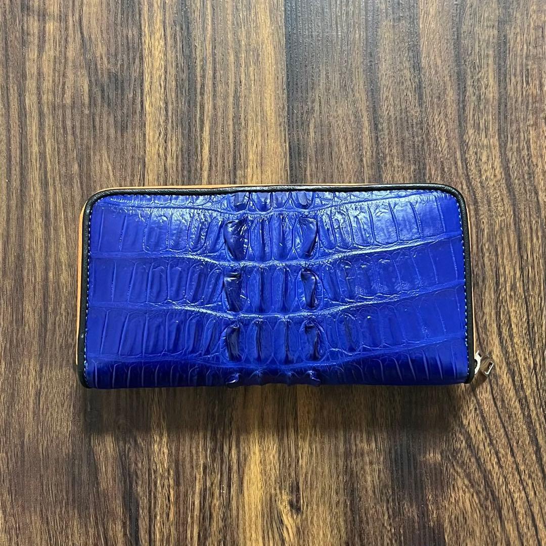TOMO【新品・未使用】クロコダイル　長財布　ラウンドファスナー