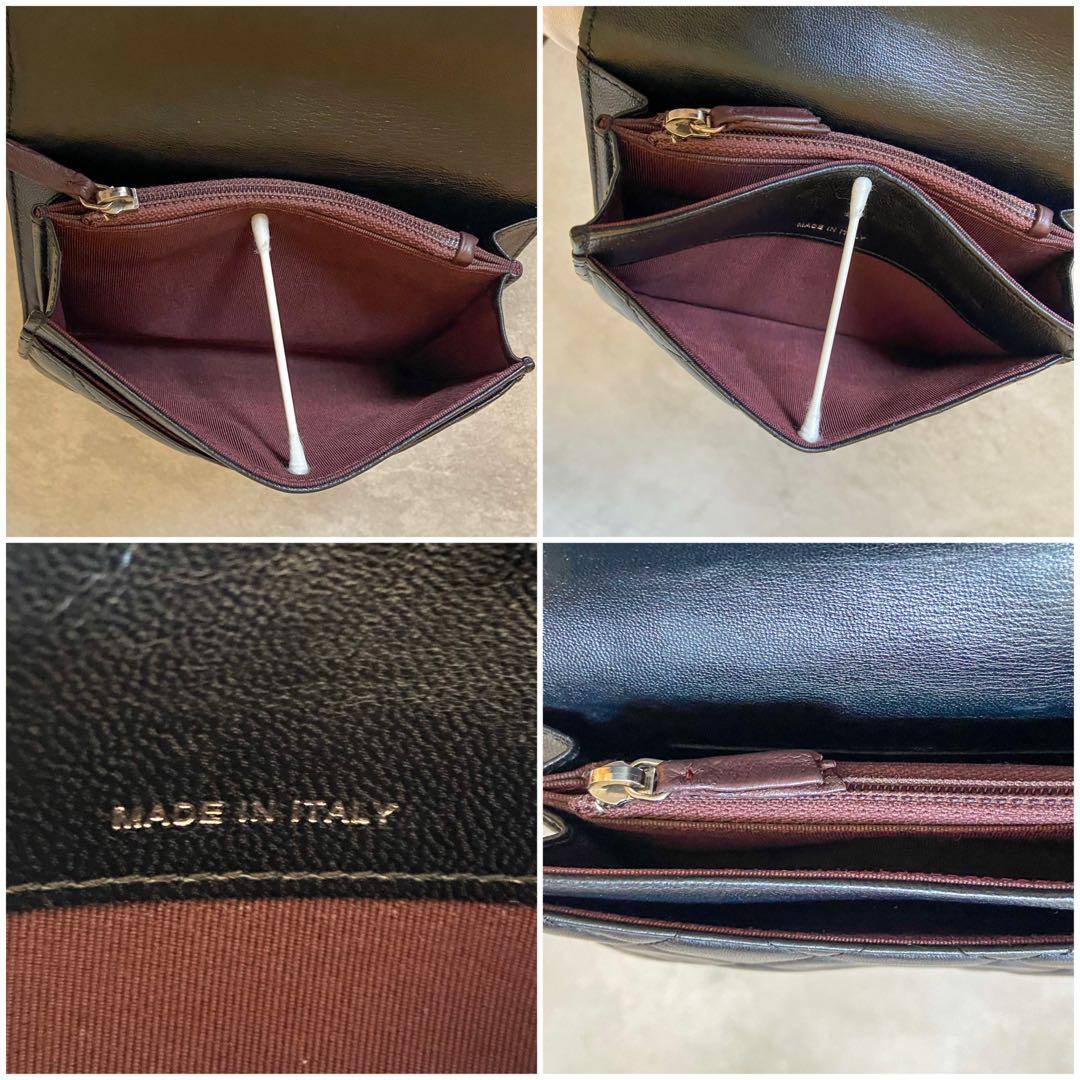 CHANEL シャネル マトラッセ ラムスキン ブラック 二つ折り財布 シリアル