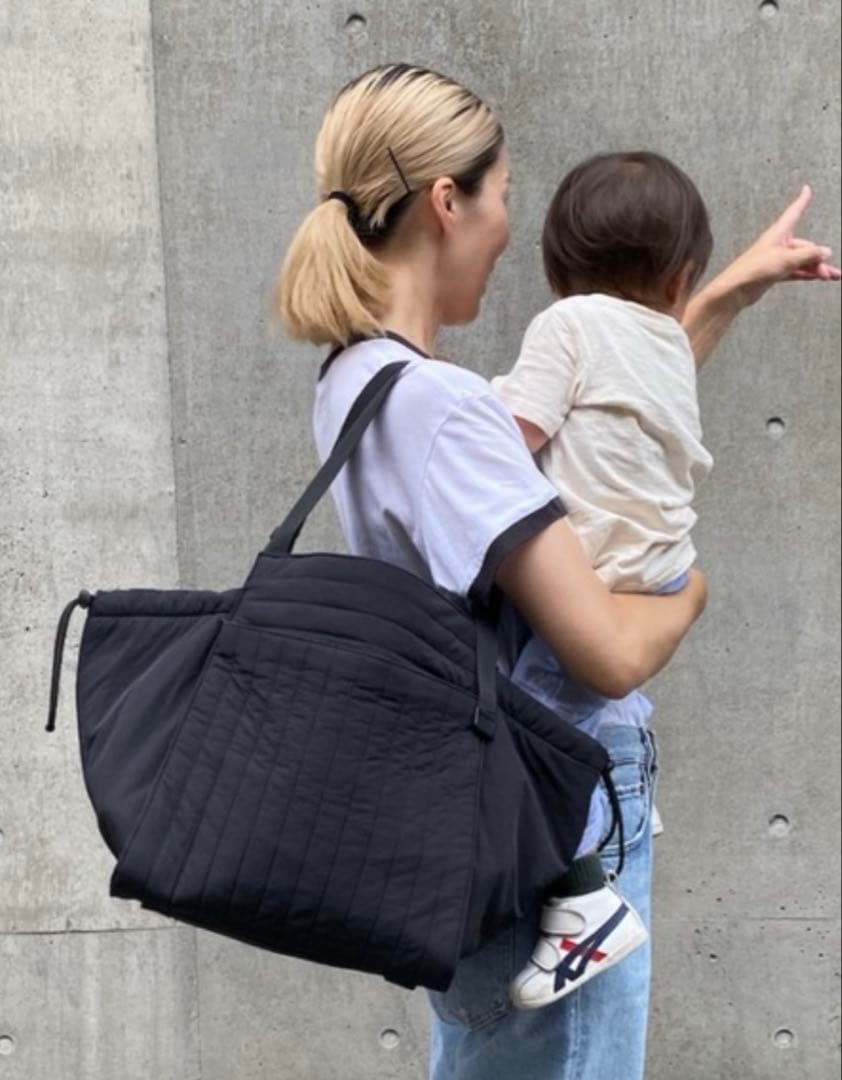 大人気‼︎美品‼︎ソルプレーサ キルティング マザーズバッグ ブラック