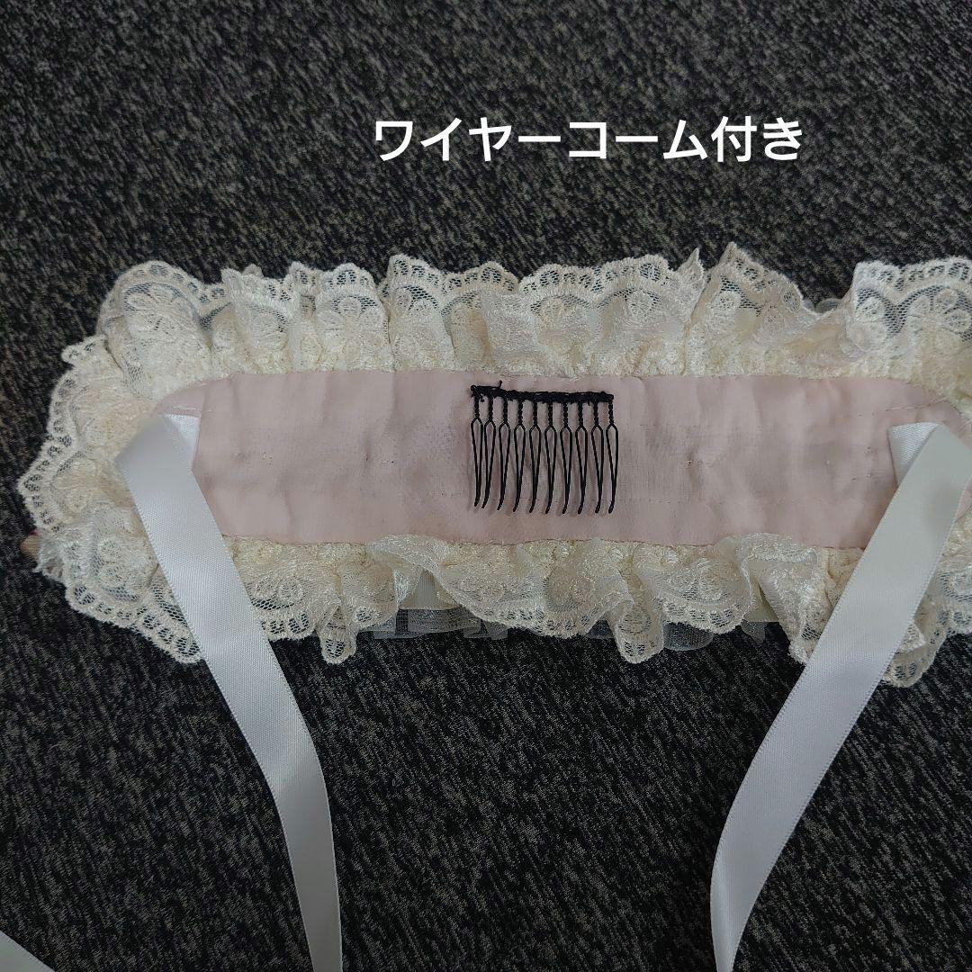 専用　アンティークローズ着物と刺繍レース被布エプロン　ヘッドドレス、襦袢セット