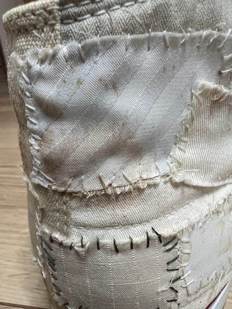 【L】アンダーカバーSCAB期　瘡蓋パッチワークスニーカー　UNDERCOVER