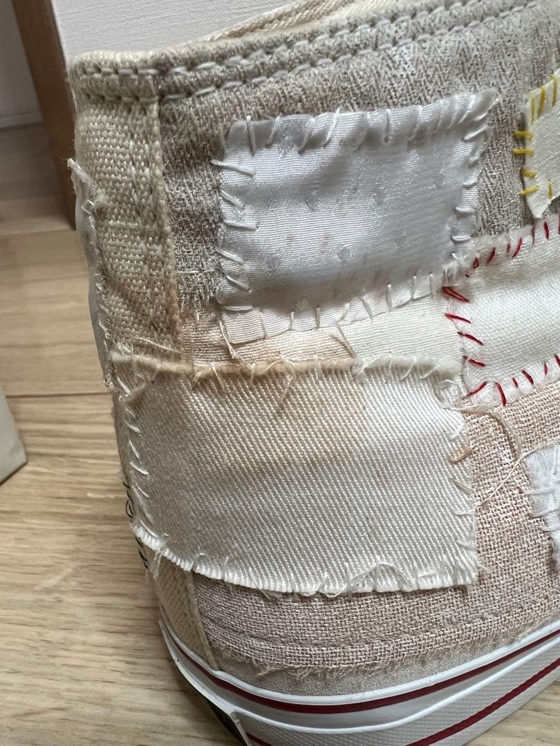 【L】アンダーカバーSCAB期　瘡蓋パッチワークスニーカー　UNDERCOVER