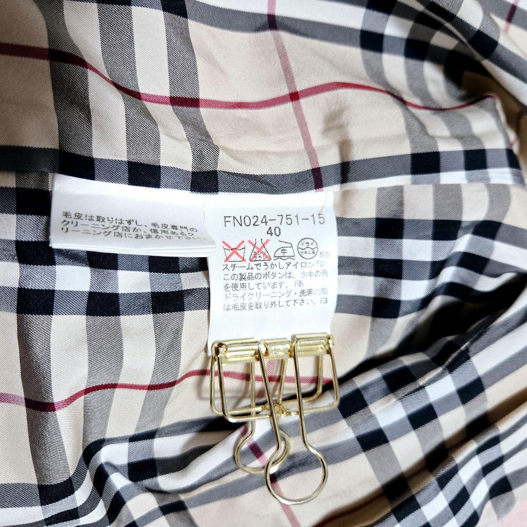 限定価格 BURBERRY LONDON ノバチェック アンゴラコート ピンク