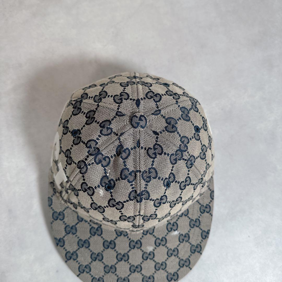 Gucci グッチ ベースボールキャップ 帽子 保存袋つき サイドロゴ