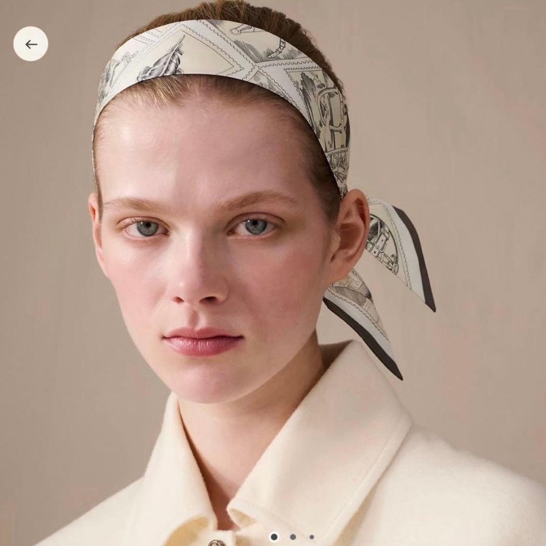 新品未使用★HERMES フォーブルの切手愛好家 ツイリー スカーフ