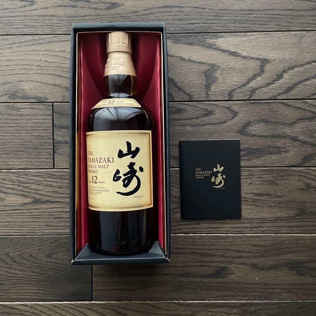 山崎 12年 旧ラベル シングルモルトウイスキー 700ml ギフトボックス付き
