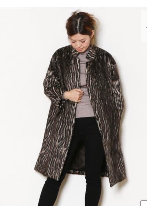 再再値下げ未使用！Deuxieme Classe シャギーレオパードコート 新品