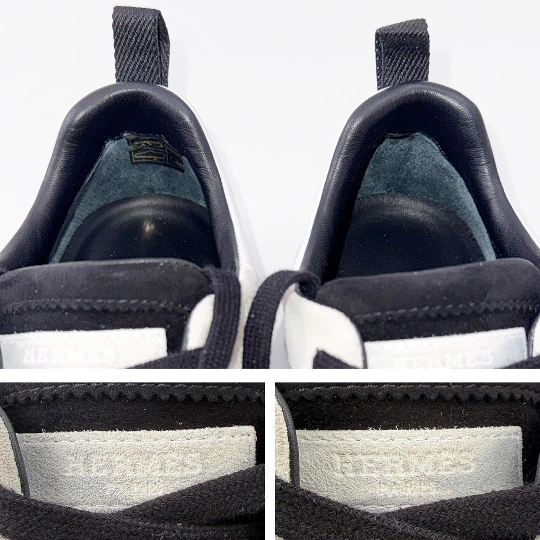 定価18万【美品】 エルメス バウンシング　厚底 スニーカー レザー 白 39