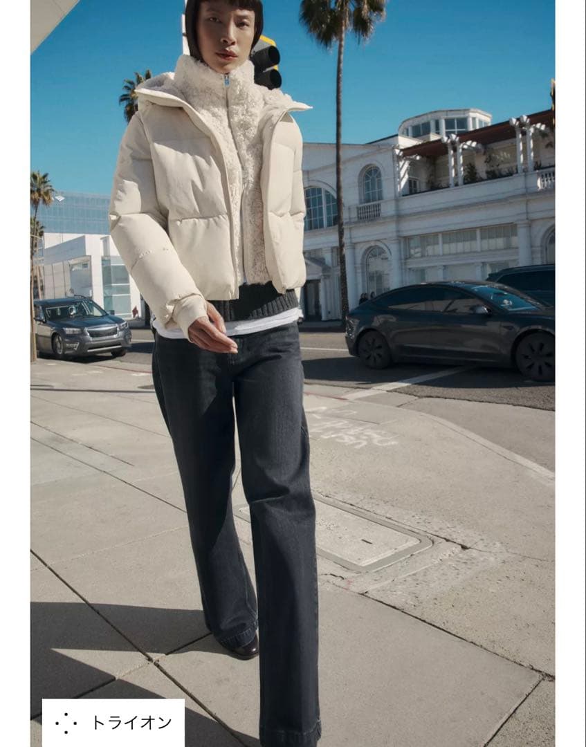 タグ付き新品★フェイクシープスキンフード付き撥水ウィンドブレーカーアノラック★M