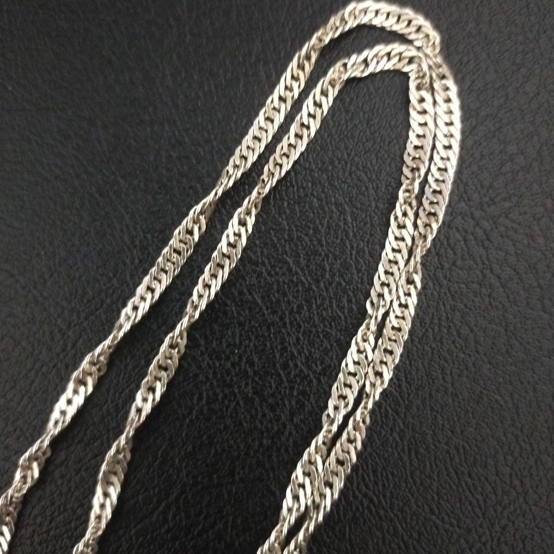 人気　クロス シルバー 925 ネックレス　　ルビーペンダント　美品