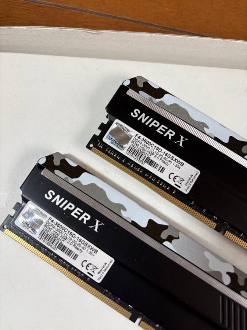 メモリー g.skill sniper x ddr4 3600 32gb
