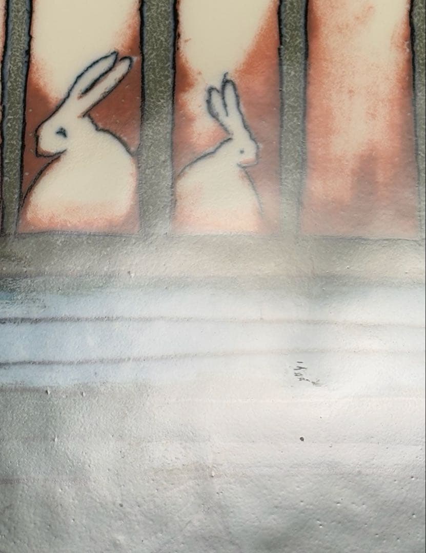 ARABIA ヘルヤ \"Sininen Onnentalo\" 特大陶板画