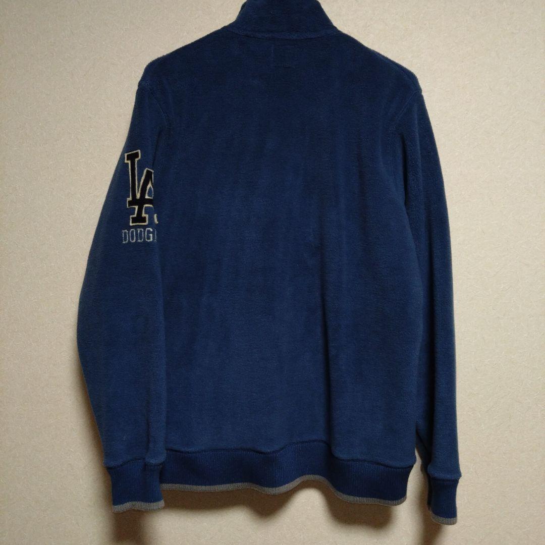 【希少美品】ユニクロ ドジャース　フリース　ジャケット　 メンズ　XL　深青