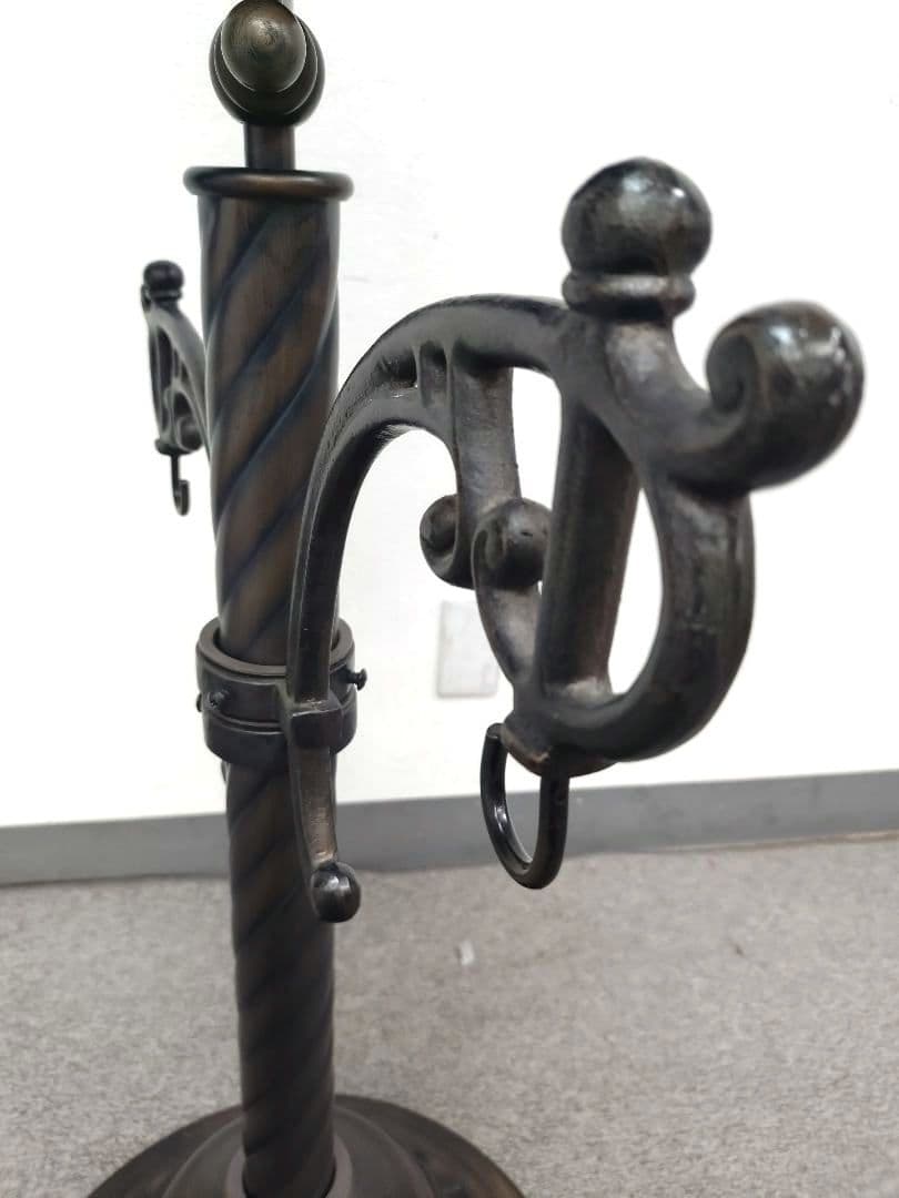 希少 ダブルフェイス 時計 スタンド型 ステーション クロック 温度計付き