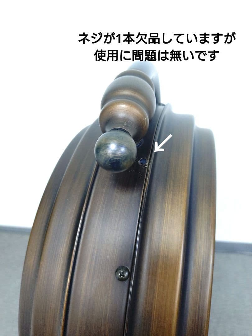 希少 ダブルフェイス 時計 スタンド型 ステーション クロック 温度計付き