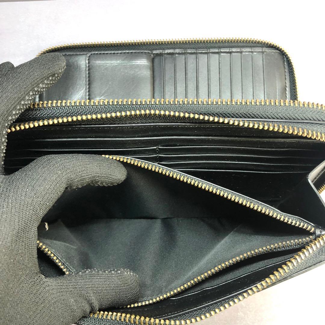 ✨️極美品✨️ コーチ ダブルジップ トラベル オーガナイザー 長財布 レザー 黒