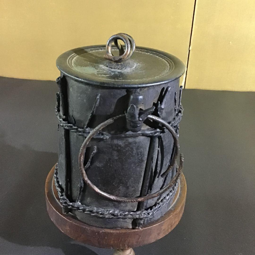 時代野点　鉄釜　幕末期