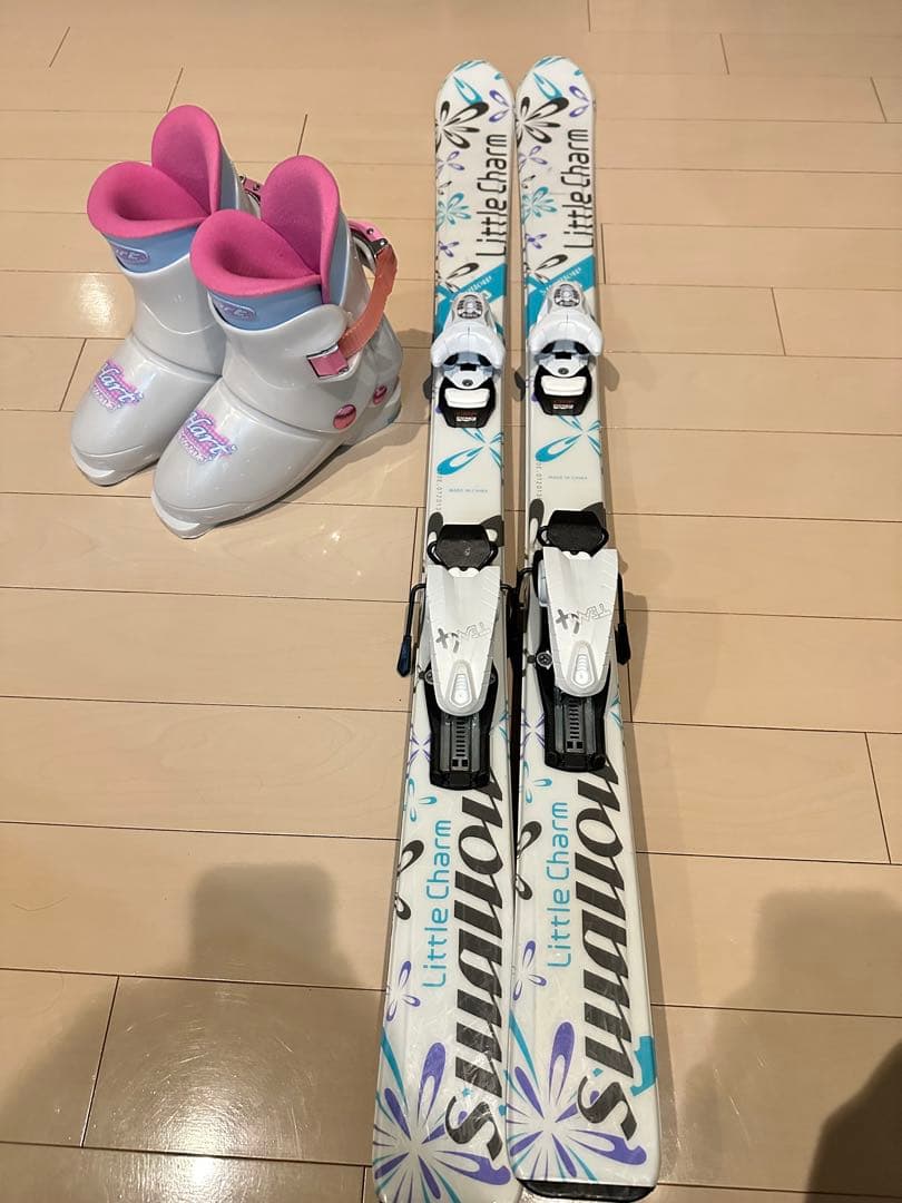 女の子 スキー板 スキー靴 セット
