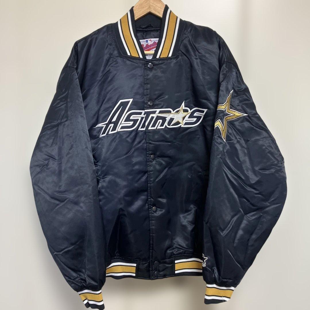 90年代 MLB ヒューストン アストロズ　サテンジャケット　XLサイズ
