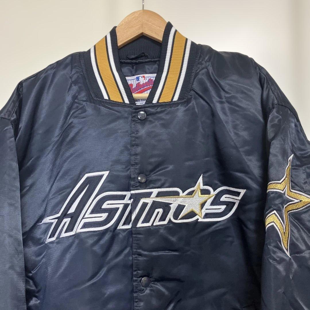 90年代 MLB ヒューストン アストロズ　サテンジャケット　XLサイズ