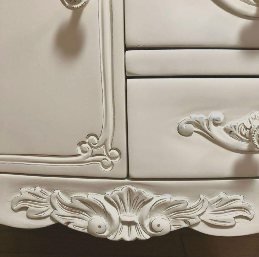 ホワイトクラシックスタイルチェスト