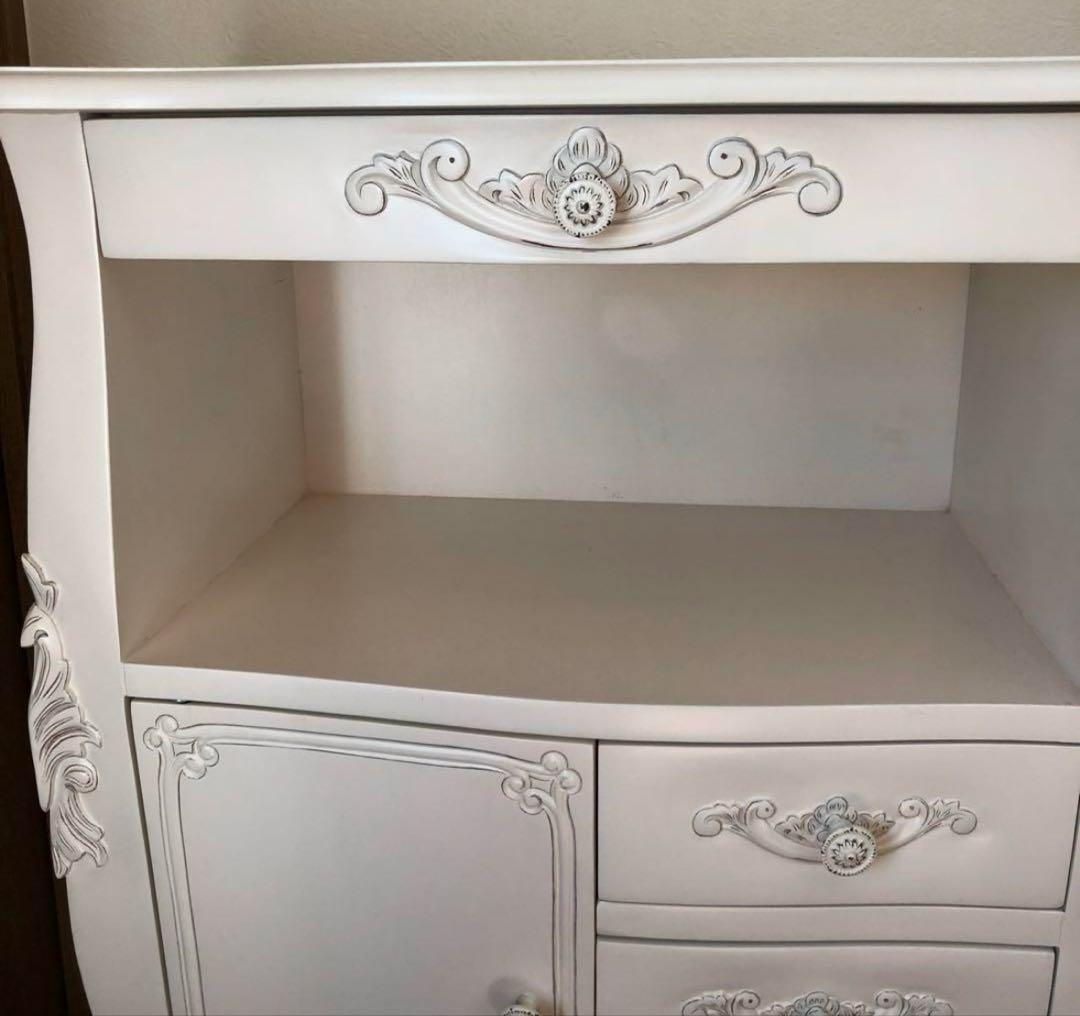 ホワイトクラシックスタイルチェスト