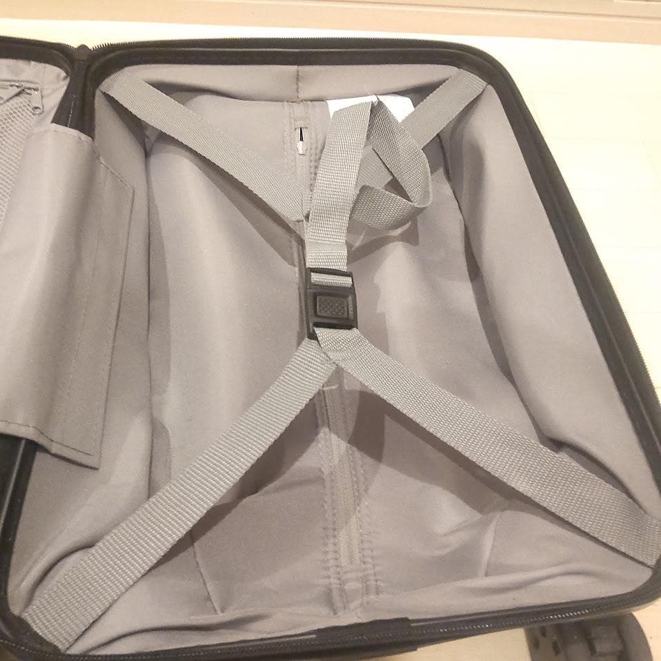 ★美品★ 無印良品 スーツケース 19L ストッパー付 ネイビー 機内持ち込み可