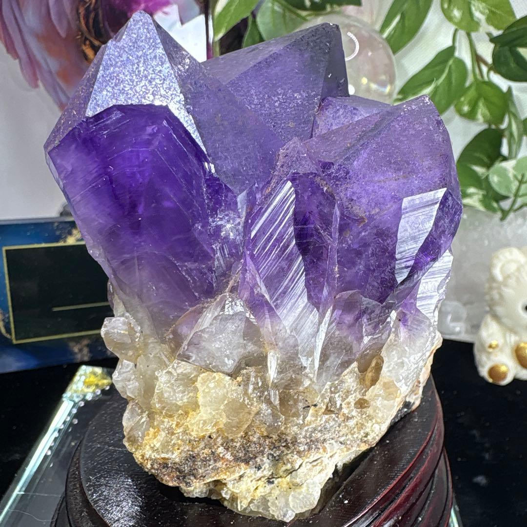 希少♡コンゴ産アメジストポイントクラスター♡原石♡No.1371