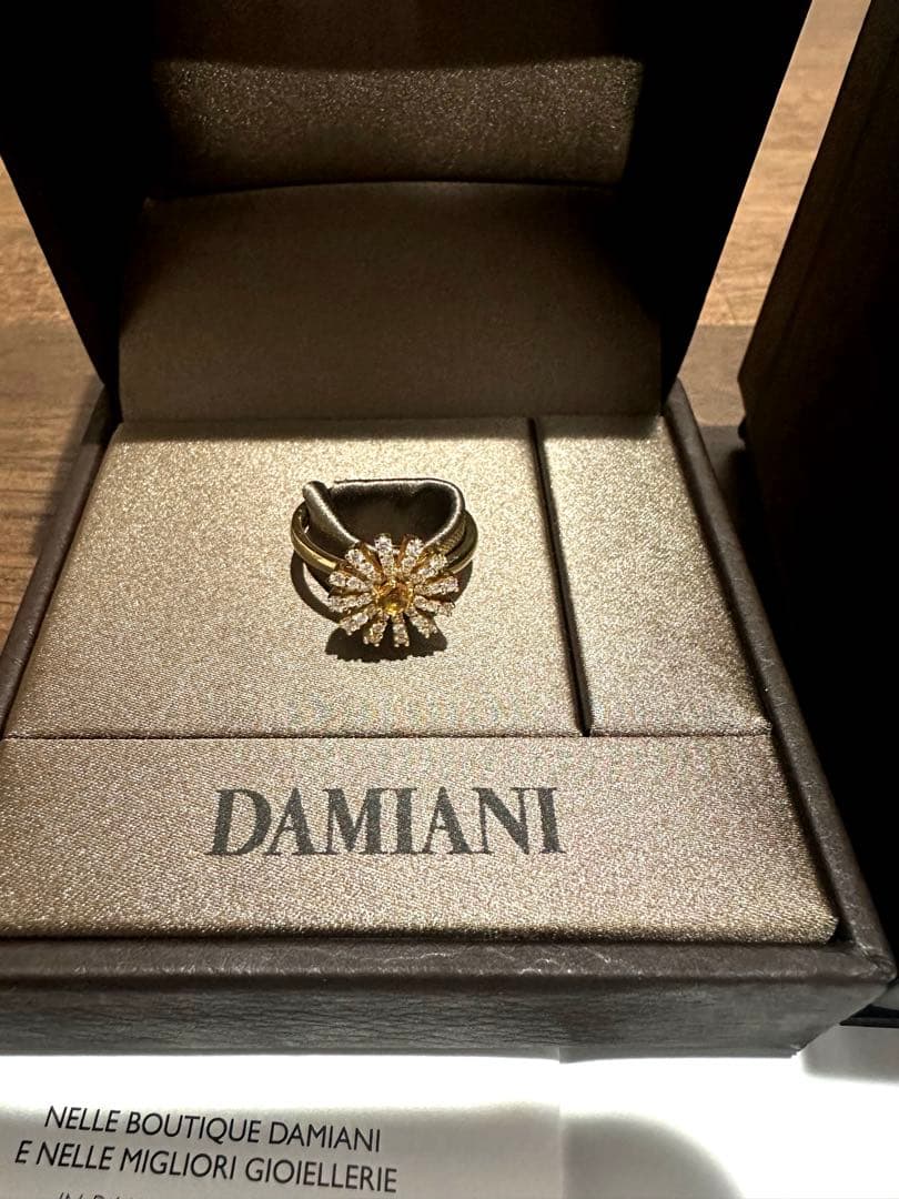 DAMIANI　マルゲリータ　リング　12mm シトリン　ダイヤモンド
