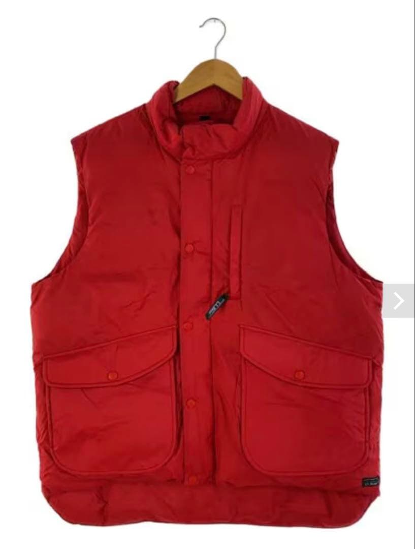 未使用 LLBean JAPAN EDITION ホールデンダウンベスト 赤 M