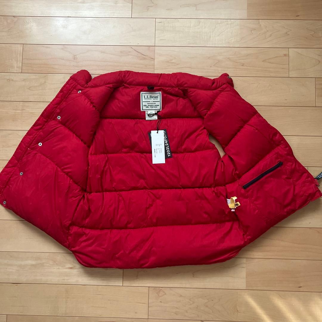 未使用 LLBean JAPAN EDITION ホールデンダウンベスト 赤 M