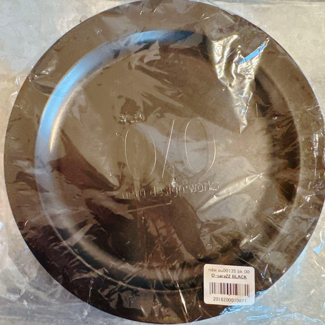 ★neru design works O-sara22 2枚ブラック BK 皿