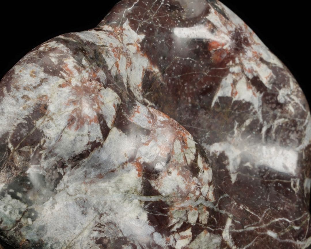 菊花石 菊紋石 小菊石 紋石 白菊 鑑賞石 水石 原石 自然石 台座付 729g