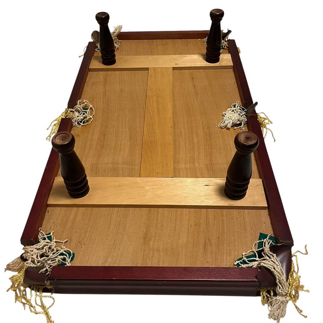 ✨【良品】ミニビリヤード台　一式　キュー2本　組み立て簡単